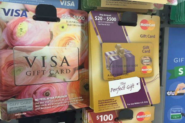 Visa Gift Card, Debit, $20-500, Gift Cards