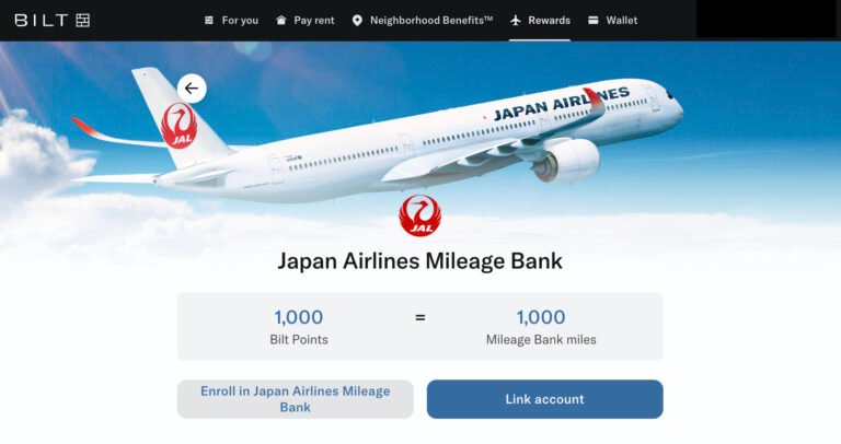 Bilt adds JAL Mileage Bank as a transfer partner