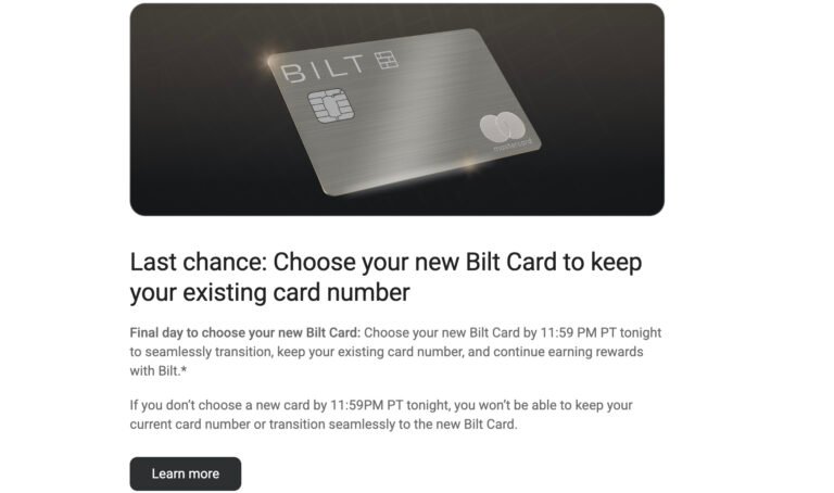 Bilt Palladium card